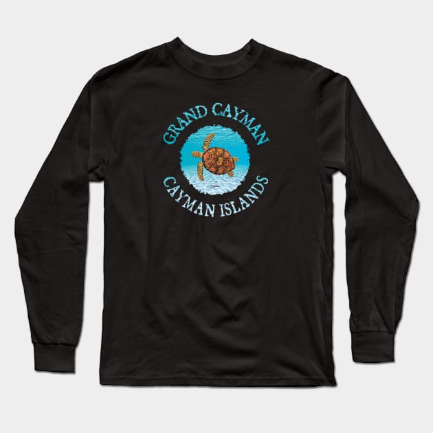 Grand Cayman, Cayman Islands, Sea Turtle Long Sleeve T-Shirt by jcombs